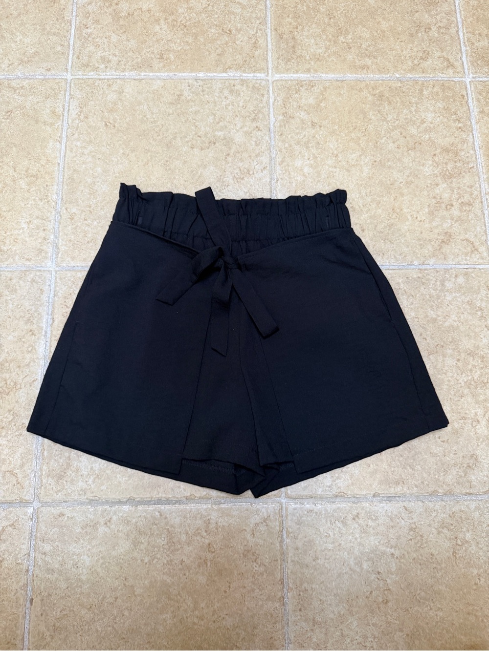 Black Flowy Shorts